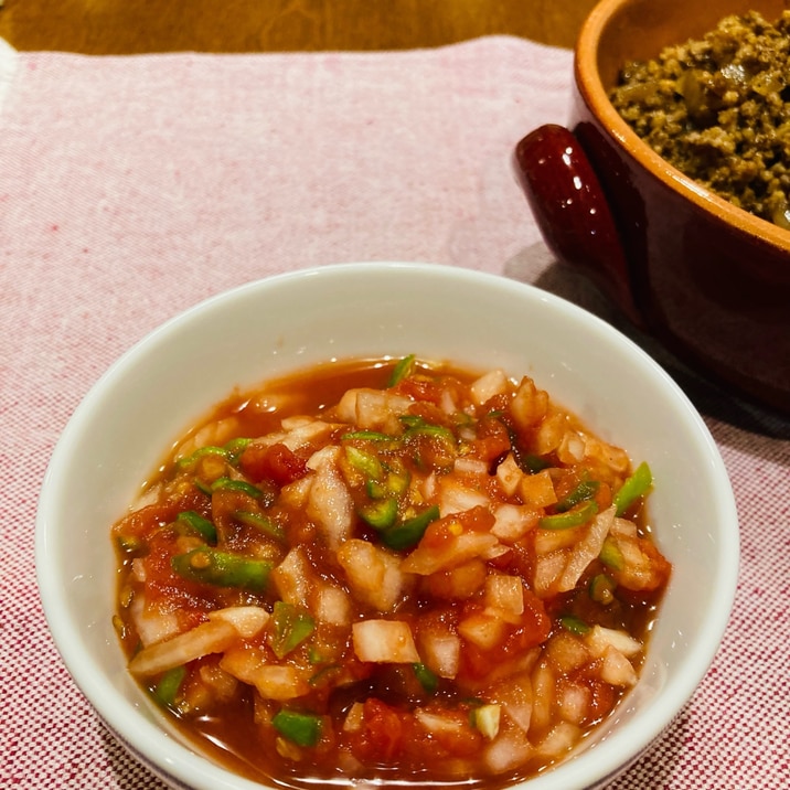 ♦️タコスに!トマト缶で簡単☆サルサソース